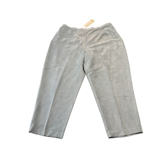 Alfred Dunner Women's Seafoam Elastic Waist Suede Feel Pull On Pants Size 22W - Picture 2 of 11